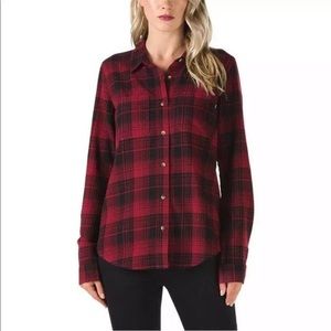 Vans Women’s Meridian button up flannel shirt